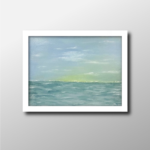 Original Textured Acrylic Abstract Landscape Painting 18x24x5/8 Stretched Canvas - Picture 10 of 10